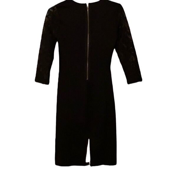 EUC black dress, Sz small, vegan leather, Leather” & Lace. - Picture 4 of 16